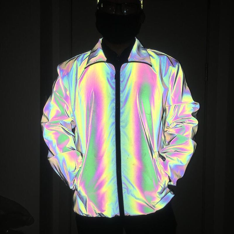 Herrenbekleidung bunte reflektierende Jacken, einteiliges Drop-Shipping_voghion.com