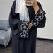 Women's Clothing Dubai Arabic Embroidery Embroidered Robe Fashion Abaya Robe Long Skirt Spot_voghion.com