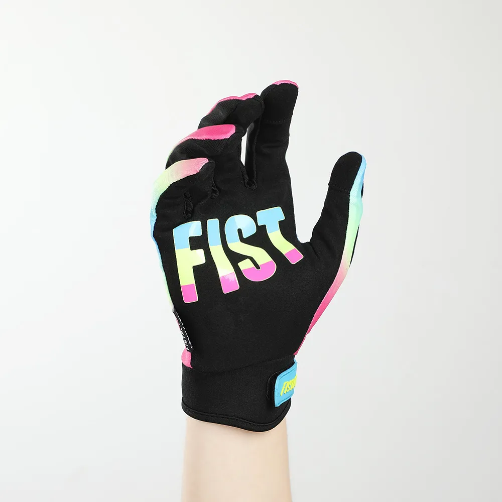 FISTPLAST Mountain Bike Wear Resistant Rainbow Touchscreen Off Road Motorcycle Riding Gloves_voghion.com