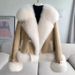 Cappotto di pelliccia sintetica di lusso da donna – Capospalla invernale alla moda con colletto in peluche, scollo a V e maniche corte_voghion.com