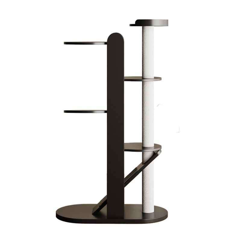 Solid Wood Climbing Frame Board House Tree Integrated Household Space-Saving Scratching Post Small Large Special Cat_voghion.com