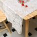 Modern Lace Tablecloth, 150x250cm Rectangle Polyester Table Cover, Cloud Pattern, Slip-Resistant Dining Table Runner_voghion.com