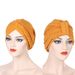 new multi-color two-wear braided hat turban hat fashion turban hat pullover hat in stock_voghion.com