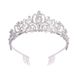 Crystal Diamond Νυφικό Νυφικό Στέμμα Γενεθλίων Κόμμα για τα μαλλιά Αξεσουάρ για τα μαλλιά Ball Crown Έκθεση Αυτοκινήτου Performance Headband_voghion.com