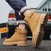 European Warm Series Plus Size Couple Martin High Top 2025 Unisex Shoes Men's Work Yellow Boots_voghion.com