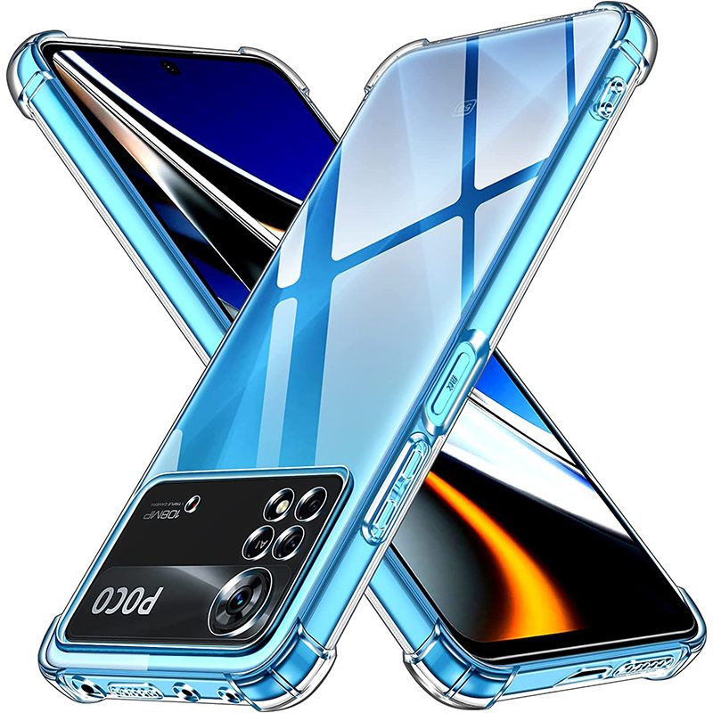 Casing lunak silikon anti guncangan, sarung HP lunak transparan ultra tipis untuk Xiaomi POCO F5 F4 F3 F2 X5 X4 X3 X2 M5 M4 M3 M2 Pro GT_voghion.com