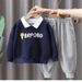 kids'clothing Children's POLO shirt and trousers fashion two-piece suit_voghion.com
