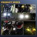New Led Motorcycle External 80w 6000k Waterproof Fog Light Spotlight For Motorcycle Bicycle Yacht Led Spotlights W/ Strobe Modes_voghion.com