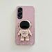 For Huawei Y8P Y9 Prime 2019 Y7P P40 Lite P30 Pro P20 Y6P Y7A Y9S Nova 12 11 Astronaut Fold Stand Transparent Cover_voghion.com