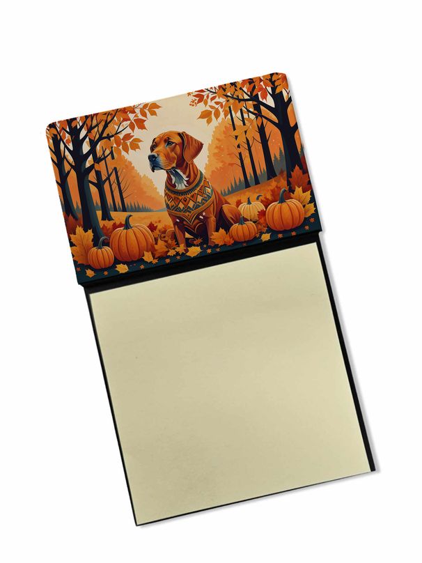 NEW Vizsla Fall Sticky Note Holder Refillable Dispenser Self-Sticky Note Pads, Memo Pads Blank Desk Accessories_voghion.com