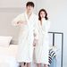 Men's Thickened flannel robe large size autumn and winter pajamas coral fleece bathrobe men and women couple home clothes plus velvet_voghion.com