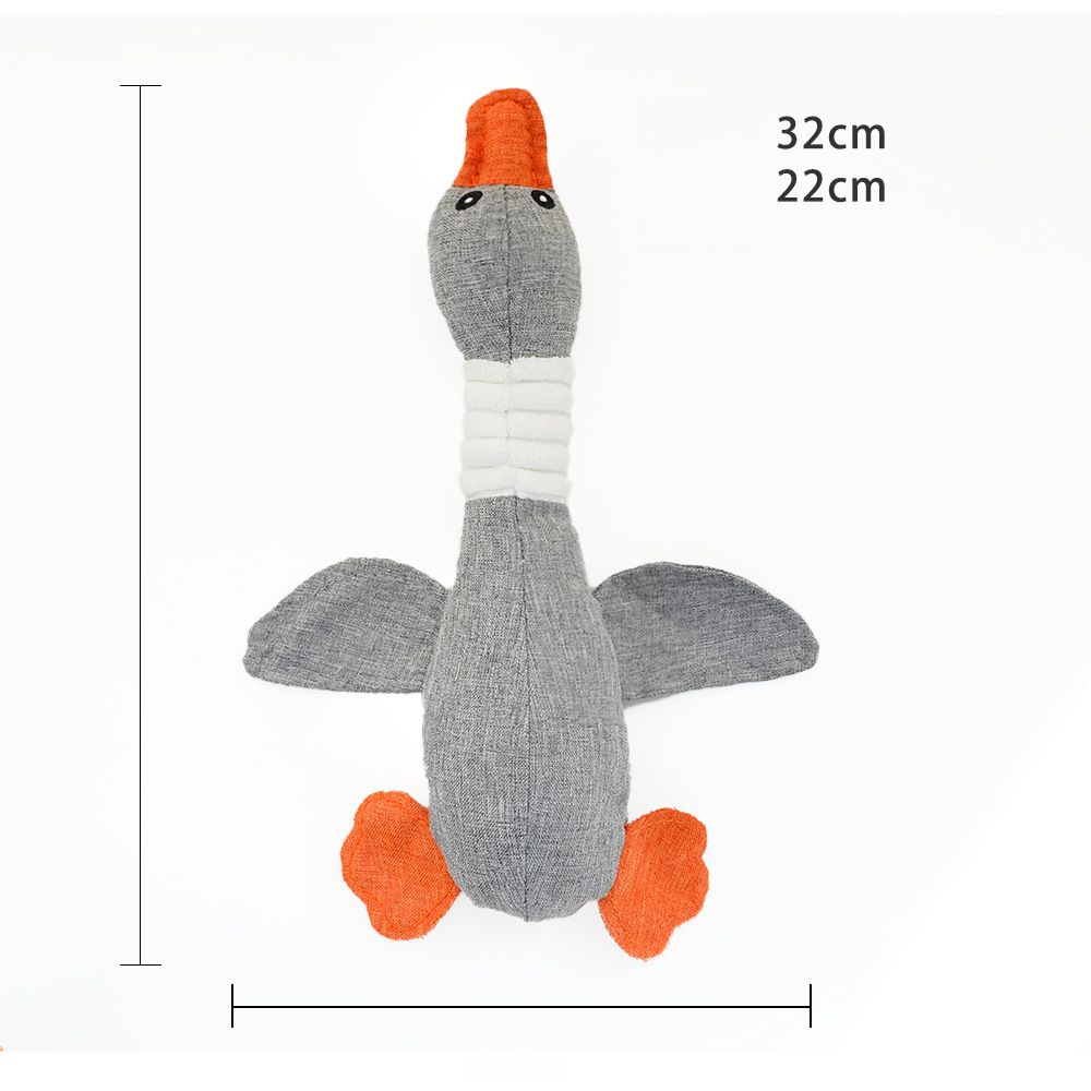 Dog Cat Three-Color Goose Feather Plush Sound Toy Chew-Resistant Self-Entertainment Pet Supplies_voghion.com