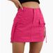 Women's Clothing Low Waist Workwear Skirt Pocket Pure Cotton Mini Comfortable Hip Lifting Casual Short Skirt_voghion.com