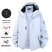 Giacca da trekking impermeabile 3 in 1 per esterni, giacca da trekking impermeabile 3 in 1 autunno inverno, giacca rigida da uomo, cappotto da donna_voghion.com