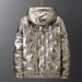 Men's Short-Length Winter Coat Thickened Men's Winter Jacket Men's Jacket Shiny Finish Japanese & Korean Style Winter Wear_voghion.com