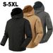 Jaquetas masculinas de lã softshell à prova d'água para outono e inverno, casacos com capuz, calças para pesca, caminhada, acampamento, escalada e esqui_voghion.com