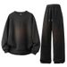 Set aus Sweatshirt und Jogginghose mit Rundhalsausschnitt und entspannter Passform – lässiges zweiteiliges Outfit für Herren (S-XXXL) – 97 % Polyester, bequeme Kleidung_voghion.com