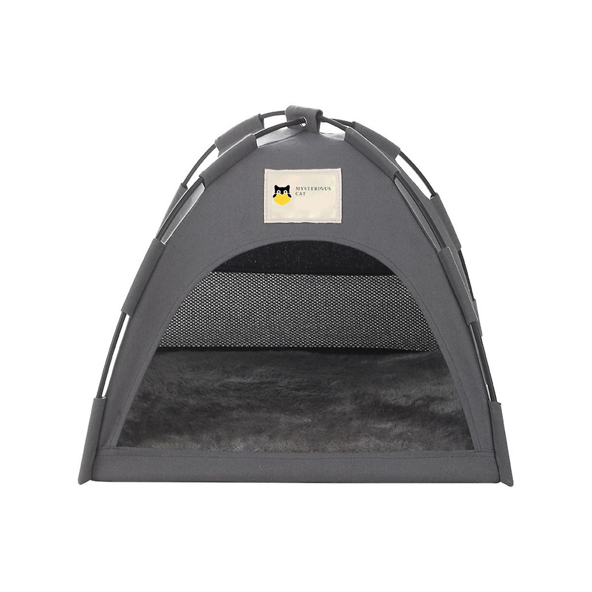 Detachable Pet Tent With Cushion Washable Comforable Cat Dog Teepee House_voghion.com