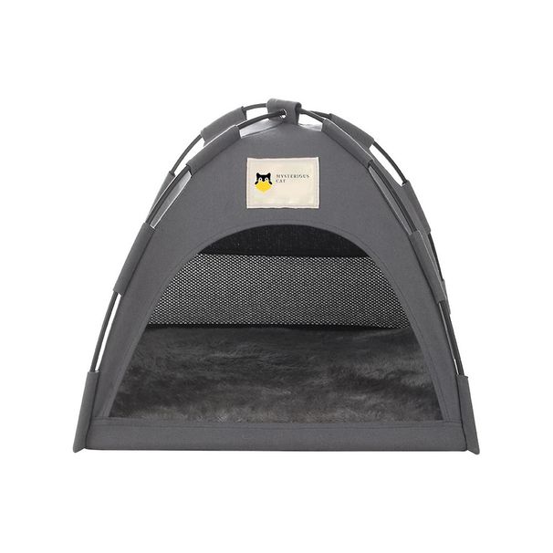 Detachable Pet Tent With Cushion Washable Comforable Cat Dog Teepee House_voghion.com
