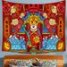 God of Wealth Hanging Cloth Wall Decoration Cartoon Network Red Background Wall Decoration Cloth Room Decoration Cloth_voghion.com