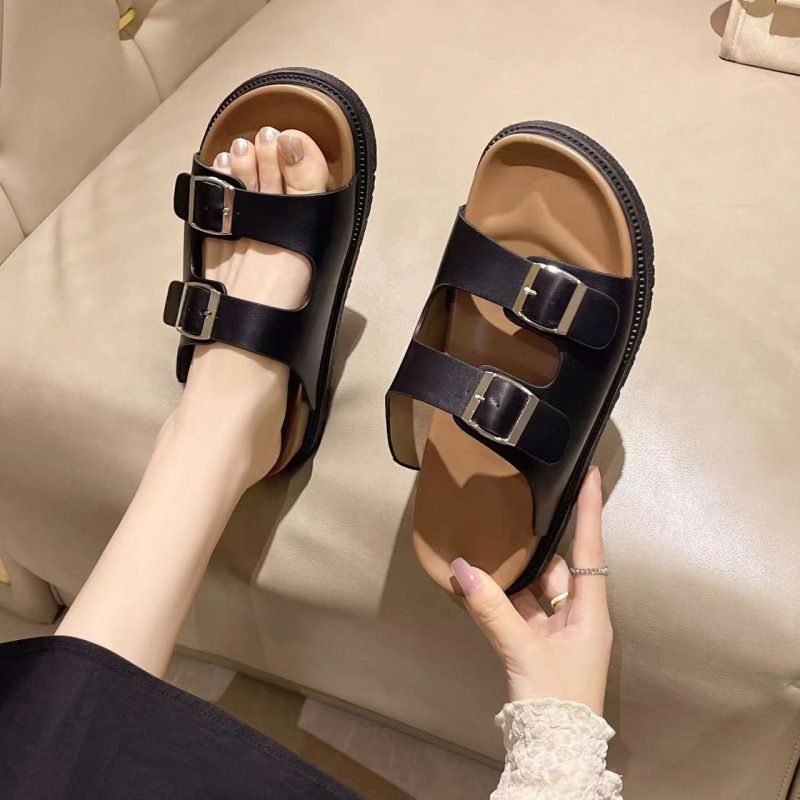Flat Slippers For Women For Wear New Casual Style Sandals Retro Style Beach Shoes_voghion.com