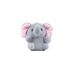 Plush Adorable Elephant Cartoon Keychain Soft Stuffed Toy For Bags In Gray Pink And Blue_voghion.com