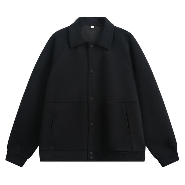 Men's Clothing Men's Autumn New Style Lapel Raglan Sleeve Casual Jacket Short Wide Silhouette Texture Loose Business Woolen Coat_voghion.com