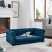 Elegant Rectangle Pet Bed For Small And Medium Dogs, Durable Elevated Dog Sofa Bed, Comfortable Dog Couch, Modern And Stylish Dog Sofa For Small And Medium Dogs,Blue_voghion.com