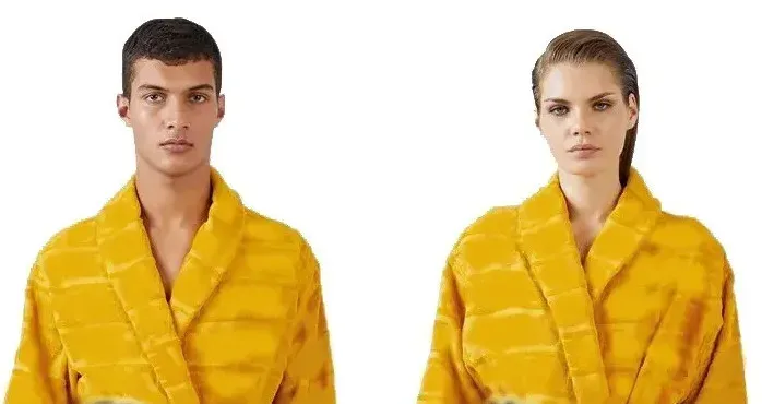 per uomini e donne, unisex, in cotone, da notte, accappatoio di alta qualità, di marca, traspirante, Elegr 8_voghion.com