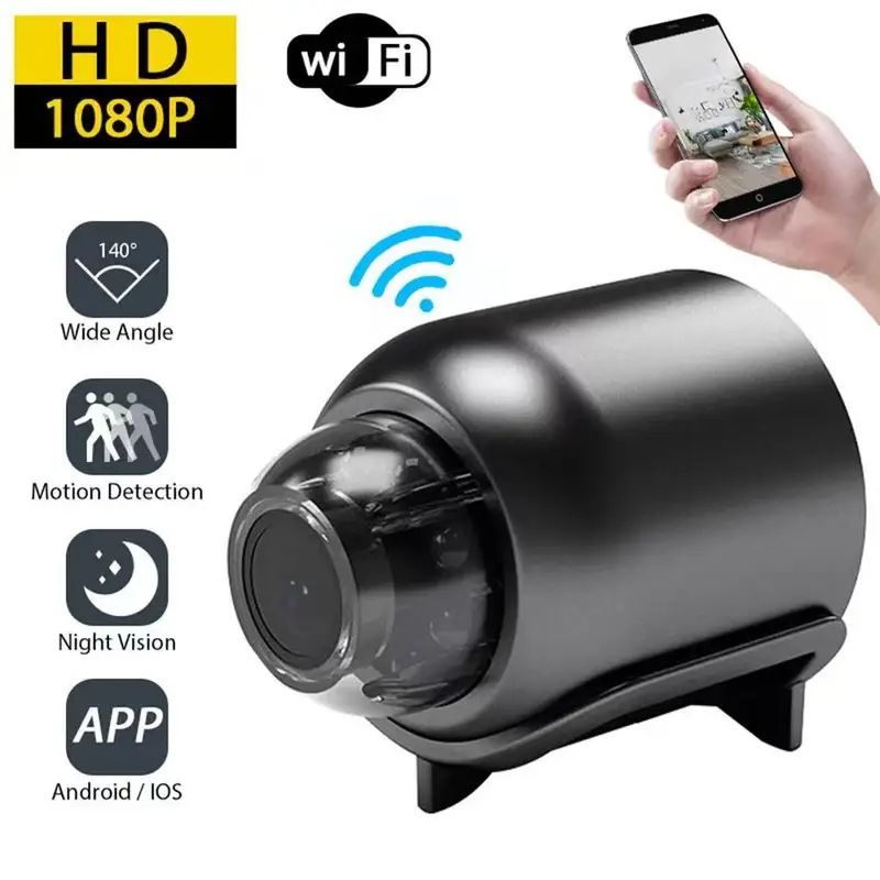 5MP Wireless WiFi Security Camera – Indoor Smart Home Monitoring With Night Vision, Remote Mobile Access_voghion.com