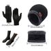 Winter Scarf Three-Piece Warm Knitted Wool Hat Touchscreen Non-Slip Gloves Set With Label_voghion.com