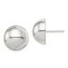 Sterling Silver Polished 14mm Button Earrings_voghion.com