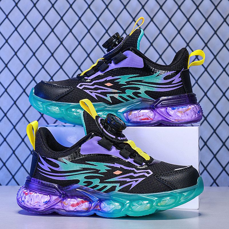 Children Sneakers for Boys Mesh Breathable Cushion Running Sorts Kids student Casual outdoors basketball Shoes_voghion.com