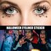 skrämmande Halloween mode fest smink verktyg fladdermus spindel dekoration eyeliner ögonskugga stick_voghion.com