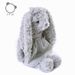 Dressing Rabbit Doll Gray Twisted Plush Plush Toy Comfort Doll Birthday Gift_voghion.com