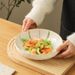 Under-Glaze Ceramic Dinner Plates - Stylish Deep Dish Set For Home Creative Aesthetic Tableware Multi-Purpose Serving Platters (Set Of 4)_voghion.com
