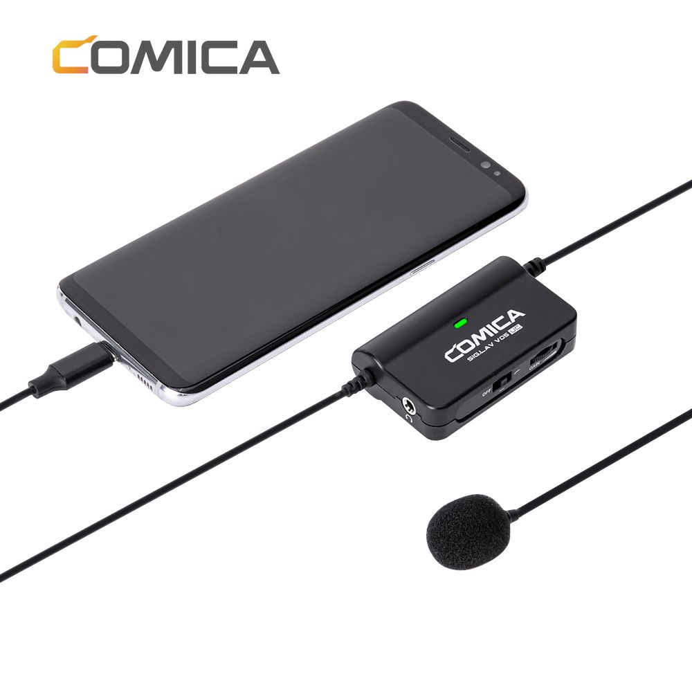 COMICA SIG.LAV V05 UC Multi-functional Single Lavalier Microphone (For Devices with USB-C Interface)_voghion.com