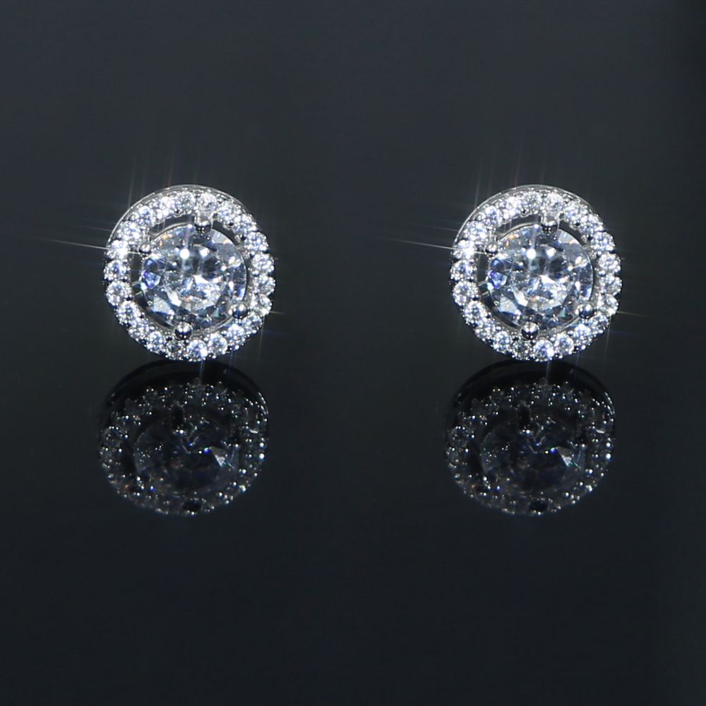 Uued ümmargused tsirkoonist teemantkõrvarõngad meestele_voghion.com