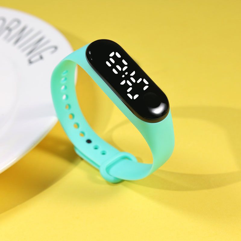 Herrenuhren Touch Wasserdicht Weiß Led Elektronische Uhr Mode Sport Led Uhr Für Grund- Und Sekundarschüler_voghion.com