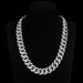 Collana da uomo Hip Hop con catena in argento sterling cubano da 18 mm, con quattro file di diamanti e moissanite_voghion.com