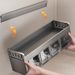 Suporte de parede para temperos de cozinha sem furadeira - Organizador compacto de 3/4/5 camadas com recipientes removíveis e colheres medidoras, alumínio à prova de ferrugem_voghion.com