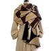 Design high-end autumn and winter cashmere scarf extended warm shawl women's versatile color matching_voghion.com