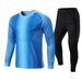 Professional Goalkeeper Jersey Set With Long Sleeves & Pants - Custom Printed Football Uniform For Men & Youth - Breathable Polyester Fabric_voghion.com