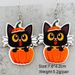 Accessori Cartone animato Pipistrello Fantasma Zucca Halloween Piccolo Gatto Teschio Ragno Orecchini in legno_voghion.com