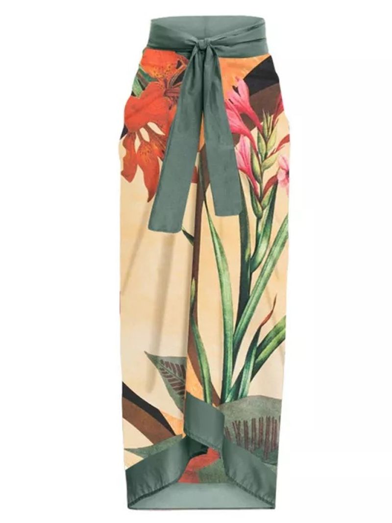 Einteiliger, konservativer, bauchbedeckender, schlankmachender Urlaubsstrand-Badeanzug mit heißen Quellen, einteiliger französischer Retro-Bikini_voghion.com