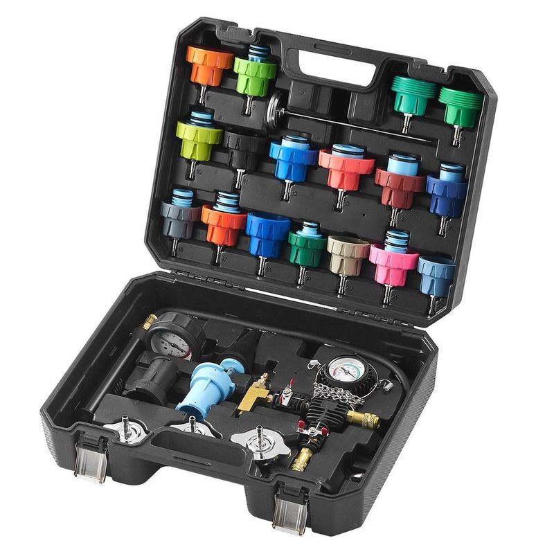28 Pcs Radiator Pressure Tester Coolant Vacuum Purge Refill With Adapters_voghion.com