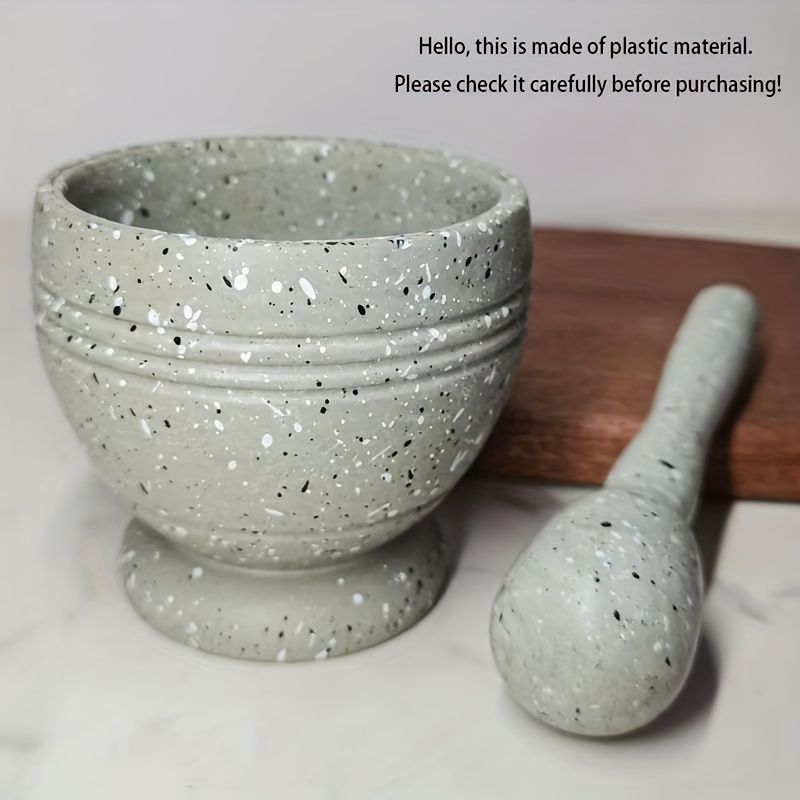 Food Grade PP Grinding Bowl Set Multi Purpose Kitchen Tool For Garlic Paste Vanilla Pepper Spice Grinder Household Gadgets_voghion.com