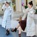 Women's Clothing Warm jacket jacket for women, mid length,winter thickened cotton coat over the knee_voghion.com