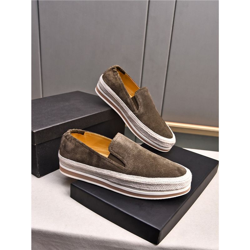New Pure Original Summer New Genuine Lazy Casual Slip-On Men's Nubuck Leather Fisherman Shoes Trend_voghion.com
