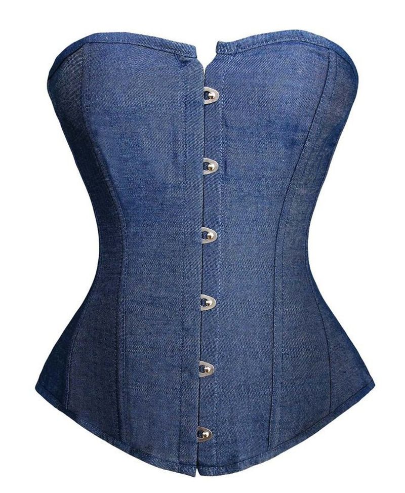 Women's Intimates Simple Solid Color Denim Bone Body Shaping Tummy Control Palace Body Shaping Clothes Spot_voghion.com